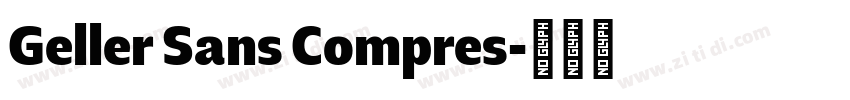 Geller Sans Compres字体转换
